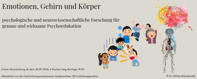 Emotionen, Gehirn und Körper - psychologische und neurowissenschaftliche Forschung für genaue und wirksame Psychoedukation